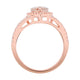 1.80ct Morganite Ring With 0.39tct Diamonds Set In 14kt Rose Gold