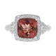 3.87ct Tourmaline Ring With Diamonds Set In 14kt White Gold