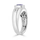 2.01ct Sapphire Ring with 0.26tct Diamonds set in 14K White Gold