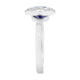 2.04ct Tanzanite Rings With 0.15tct Diamonds Set In 14kt White Gold