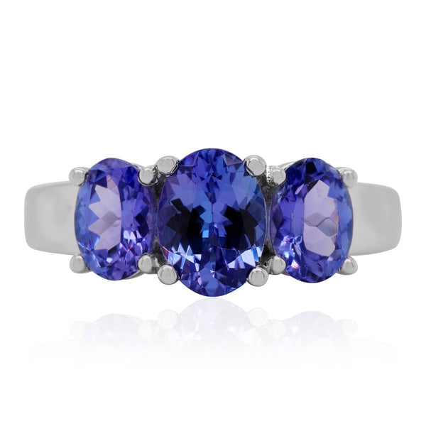 2.25tct Tanzanite ring set in 14K white gold