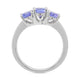 2.25tct Tanzanite ring set in 14K white gold