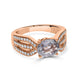 1.94ct Sapphire Rings with 0.38tct diamonds set in 18KT rose gold