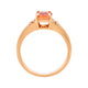 1.38Ct Imperial Topaz Ring With 0.85Tct Diamonds In 14K Yellow Gold