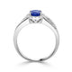 1.17ct Sapphire Ring with 0.20tct Diamonds set in 14K White Gold