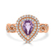 0.91ct Sapphire Rings with 0.48tct diamonds set in 14KT rose gold