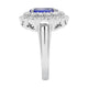 2.35ct Tanzanite Ring With 0.89tct Diamonds Set In 14kt White Gold