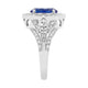 3.10ct Tanzanite Ring With 0.67tct Diamonds Set In 14kt White Gold