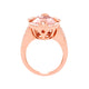 7.87Ct Morganite Ring With 0.42Tct Diamonds In 14K Rose Gold