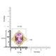 7.87ct Kunzite Ring with 0.65tct Diamonds set in 14K Yellow Gold