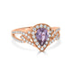 0.96ct Sapphire Rings with 0.53tct diamonds set in 18KT rose gold