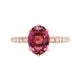 1.92ct Tourmaline Ring With 0.23tct Diamonds In 14K Rose Gold