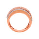 1.03Tct Pink Diamond With 0.19Tct White Diamonds In 14K Rose Gold Band