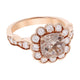 2.23ct Morganite Ring With 0.84tct Diamonds Set In 14K Rose Gold