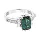 2.49ct Tourmaline Ring With 0.31tct Diamonds Set In 14kt White Gold