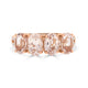 3.11 Morganite Rings with 0.14tct Diamond set in 14K Rose Gold