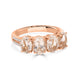 3.11 Morganite Rings with 0.14tct Diamond set in 14K Rose Gold