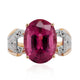 5.42ct Rubellite ring with 0.15tct diamonds set in 14K two tone gold