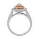 0.74Tct Pink Diamond Ring with 0.58tct Diamonds In 18K Two Tone Gold