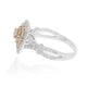 0.09tct Pink Diamond Ring With 0.08tct Diamonds Set In 18kt Two Tone Gold