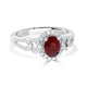 1.4 Ruby Rings with 0.26tct Diamond set in 14K White Gold