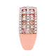 1.06Tct Pink Diamond Ring With 0.61Tct Diamonds In 14K Rose Gold Band