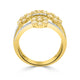 1.66Tct Yellow Diamond Ring With 0.30Tct Diamonds In 14K Two Tone Gold