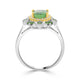 2.47tct Tasavorite Ring With 0.10tct Diamonds Set In 14kt Two Tone Gold