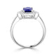 1.46ct Sapphire Ring with 0.27tct Diamonds set in 14K White Gold