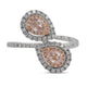 0.36Tct Pink Diamond Ring With 0.47Tct Diamonds In 18K Two Tone Gold