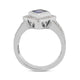 2.92Ct Tanzanite Ring With 0.82Tct Diamonds In 14K White Gold