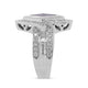 2.92Ct Tanzanite Ring With 0.82Tct Diamonds In 14K White Gold