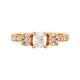 0.56ct Radiant Diamond Ring With 0.42tct Diamond Accents In 14K Yellow Gold