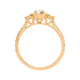 0.56ct Radiant Diamond Ring With 0.42tct Diamond Accents In 14K Yellow Gold