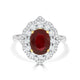 3.02ct Ruby Ring with 0.7tct Diamonds set in 18K Two Tone Gold