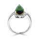 3.76ct Tourmaline ring with 0.15tct diamonds set in 14kt two tone gold