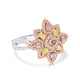 0.47ct Pink Diamond Ring with 0.8ct Diamonds set in 14K Two Tone