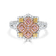 0.36ct Pink Diamond Ring with 0.61ct Diamonds set in 14K Two Tone