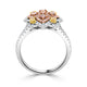 0.36ct Pink Diamond Ring with 0.61ct Diamonds set in 14K Two Tone