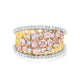 0.91tct Pink Diamond Ring with 0.56tct Diamonds set in 14K Two Tone gold