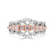 0.74ct Pink Diamond Ring with 0.55ct Diamonds set in 14K Two Tone