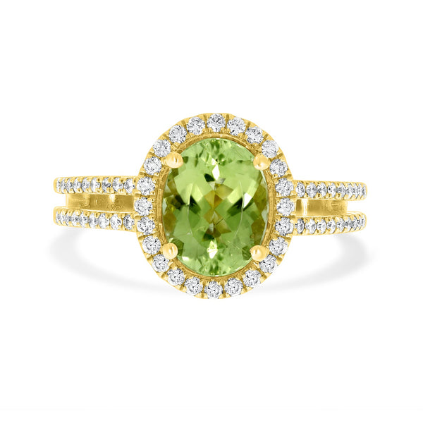 1.68ct Paraiba Tourmaline  Rings with 0.32tct diamonds set in 18kt yellow gold