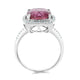 4.36ct Tourmaline Rings with 0.25tct diamonds set in 14kt white gold