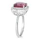 4.36ct Tourmaline Rings with 0.25tct diamonds set in 14kt white gold