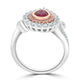 0.66Ct Ruby Ring With 0.72Tct Diamonds Set In 14K Two Tone Gold