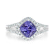 1.84ct Tanzanite Rings with 0.36tct diamonds set in 14kt white gold