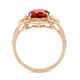 1.80ct Citrine ring with 0.14tct diamonds set in 14K yellow gold