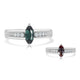 0.51ct Alexandrite Rings With 0.11tct Diamonds Set In Platinum 900 Platinum