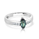 0.51ct Alexandrite Rings With 0.11tct Diamonds Set In Platinum 900 Platinum