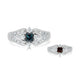 0.50ct Alexandrite Rings With Diamonds Set In Platinum 900 Platinum